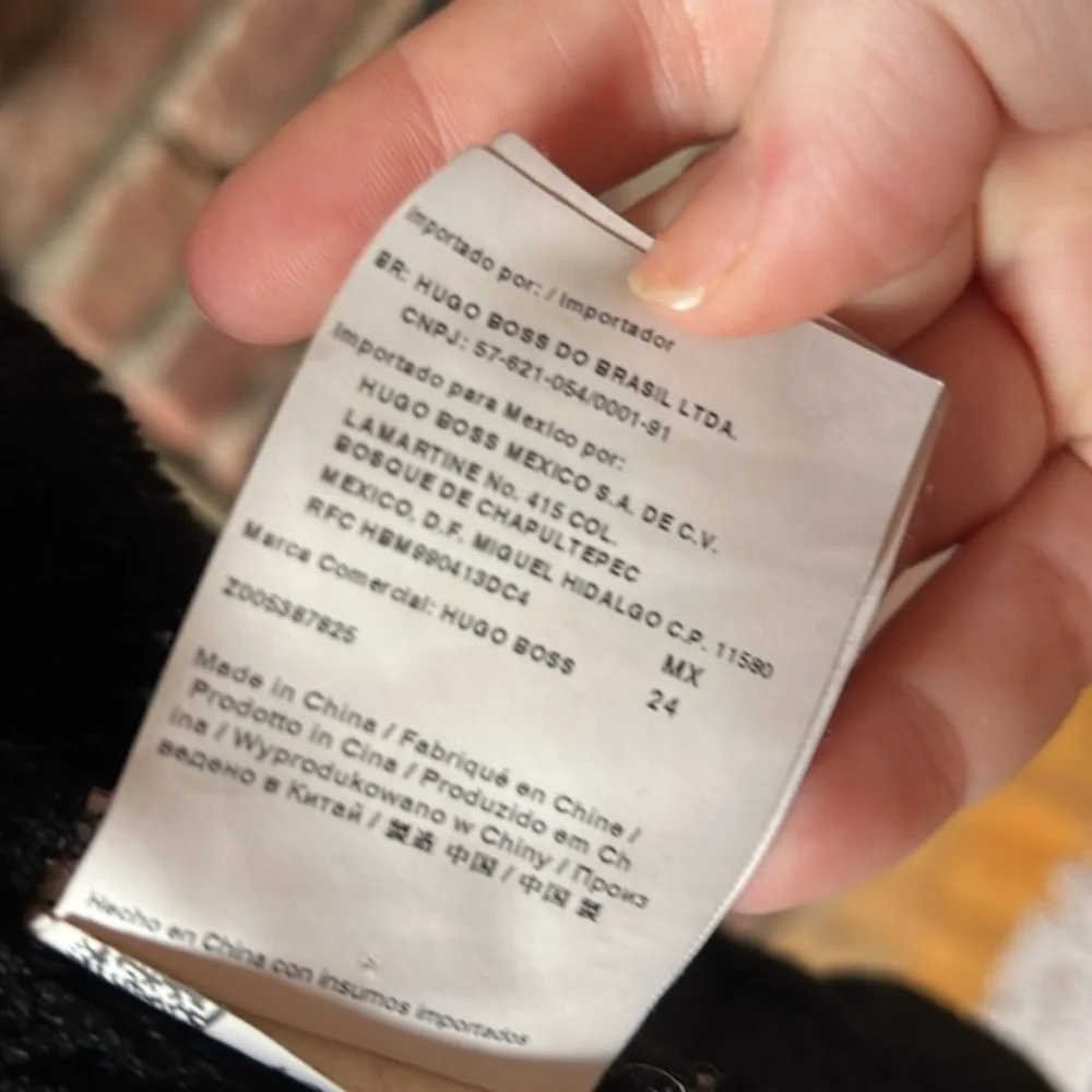 ***PRELOVED*** Hugo Boss Vegan Leather Moto‎ Jacket
